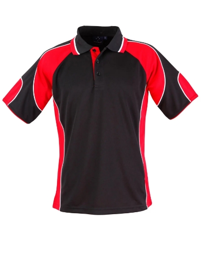 Picture of Winning Spirit, Kids Cooldry Contrast Polo w Panels